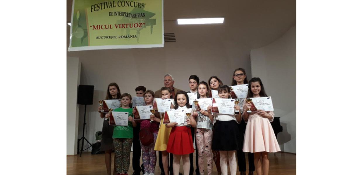 Pianiştii de la Palatul Copiilor din Brăila pe podium la “Micul Virtuoz” Obiectiv Vocea Brailei