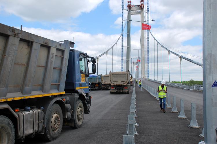 Solo tre incidenti in quattro anni.  L’ispettorato del lavoro, in servizio presso il cantiere del ponte Brăila