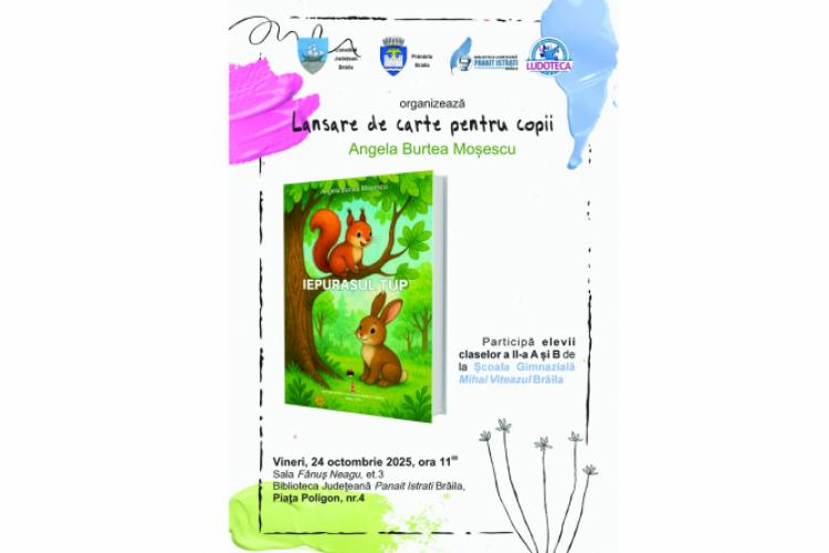 „Iepurașul Țup”. Lansare de carte la Biblioteca Județeană featured image
