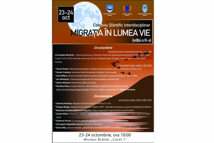 „Migrația în lumea vie”. Colocviu la Muzeul Brăilei „Carol I” featured image