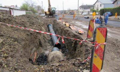 Șantierul de pe strada Grigore Alexandrescu, îngreunat de vremea rea featured image