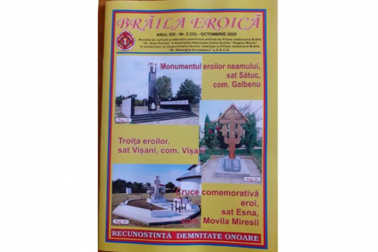 A ieșit de sub teascuri numărul 33 al revistei „Brăila Eroică” featured image