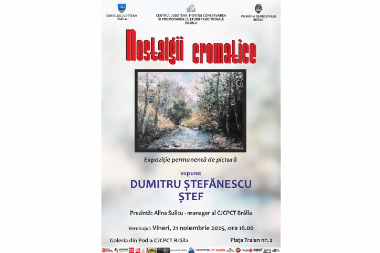 „Nostalgii cromatice”. Vernisaj Dumitru Ștefănescu ŞTEF la Galeria din Pod featured image