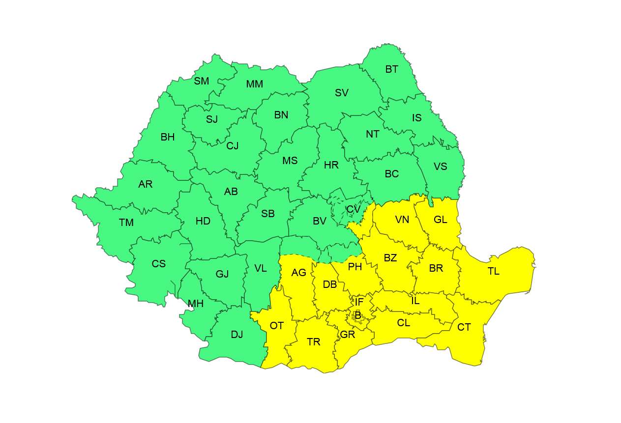 avertizare meteo braila