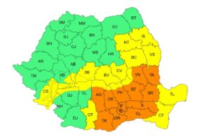 COD PORTOCALIU de ninsoare și viscol în Brăila