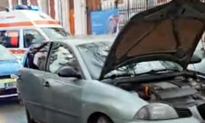 Accident lângă Biserica Greacă. Un șofer a pierdut controlul mașinii și a lovit un copac