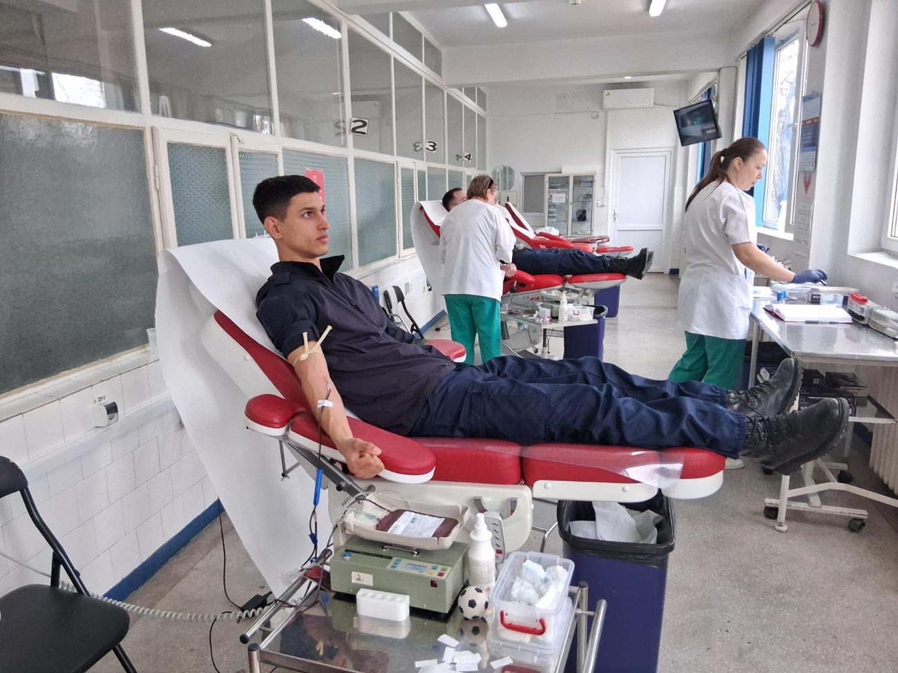 Donarea de sânge, un gest devenit tradiție pentru jandarmii brăileni