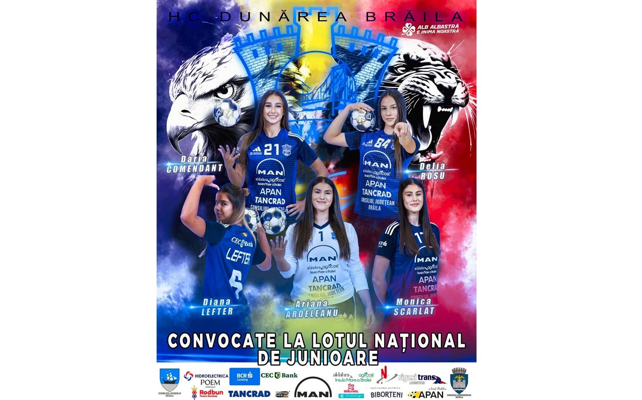 HC Dunărea are cinci handbaliste convocate la lotul național de junioare