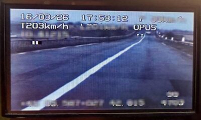 VITEZĂ EXTREMĂ! Șofer începător, prins cu 203 km/h în zona localității Silistraru