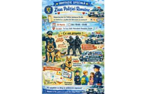 «Spectacol» pus în scenă de polițiști, în fața Sălii Polivalente