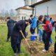 Plantare de arbori la Mănăstirea Măxineni