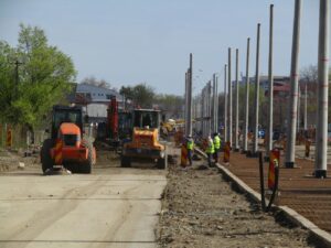 Muncă în flux continuu pe strada Grigore Alexandrescu