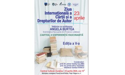 Ziua Internațională a Cărții. Întâlnire cu scriitoarea Angela Burtea