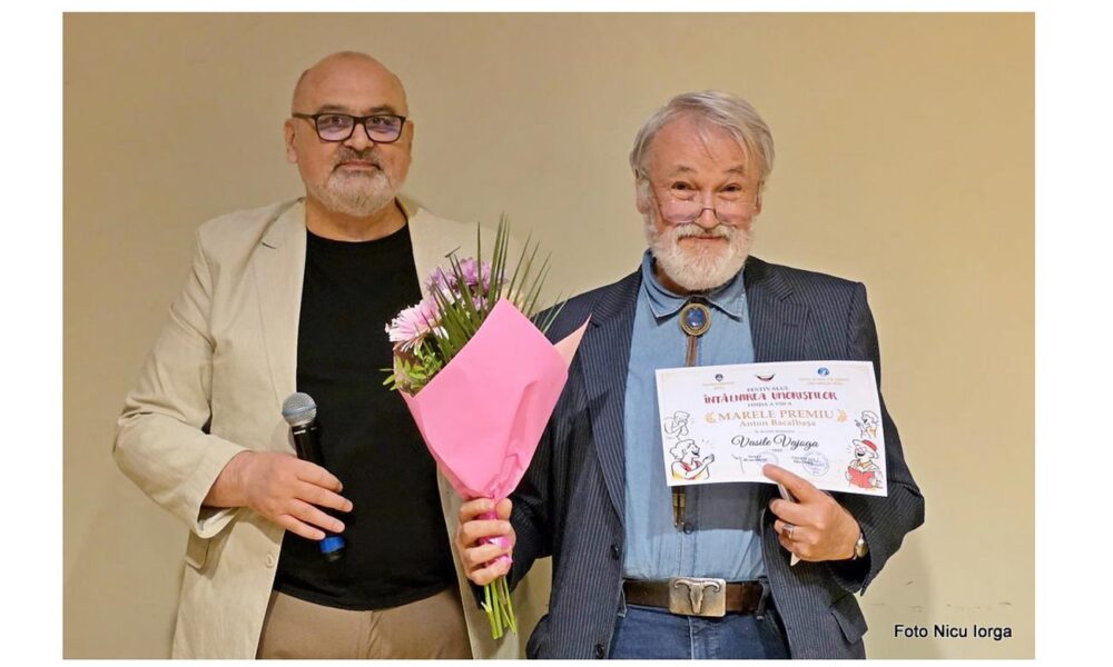 Vasile Vajoga, din Iași, laureatul Marelui Premiu „Anton Bacalbașa” al Festivalului-Concurs „Întâlnirea umoriștilor”