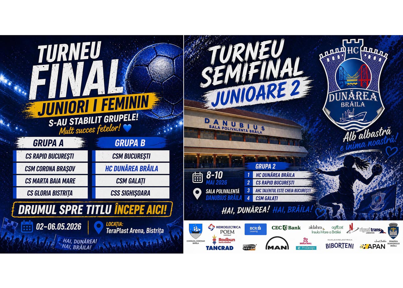 Performanță notabilă pentru handbalul brăilean