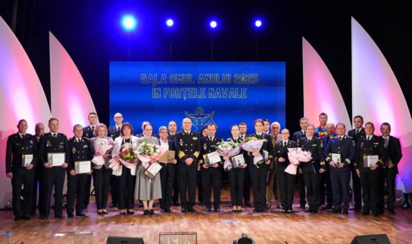 Militari brăileni, premiați la Gala „Omul Anului 2025 în Forțele Navale”