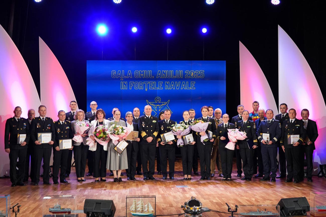 Militari brăileni, premiați la Gala „Omul Anului 2025 în Forțele Navale”