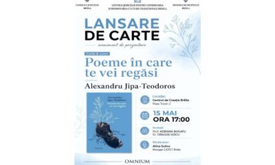 Lansare de carte: „Poeme în care te vei regăsi”, noul volum semnat de Alexandru Jipa-Teodoros
