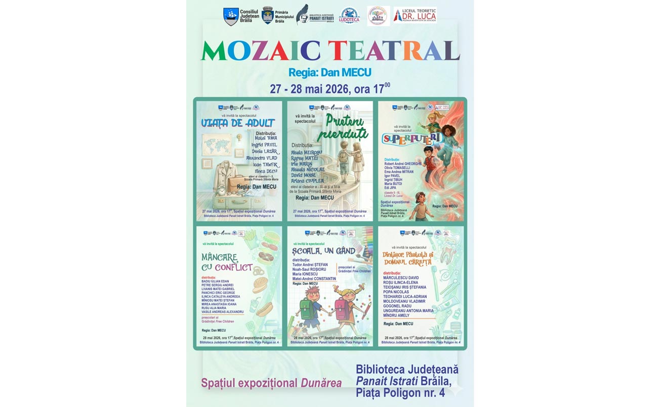 MOZAIC TEATRAL. Două zile dedicate creativității și talentului artistic al copiilor