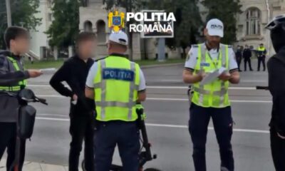 Minori bicicliști și utilizatori de trotinete electrice, în atenția polițiștilor rutieri