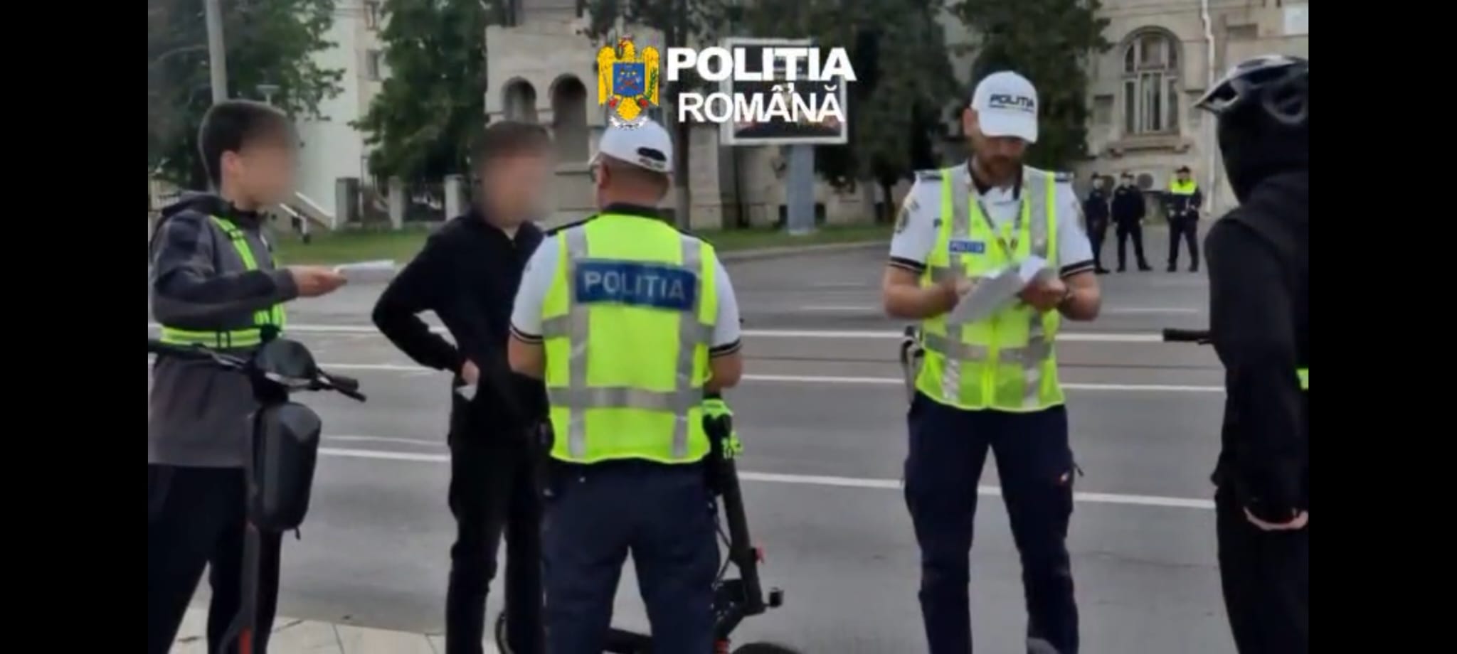 Minori bicicliști și utilizatori de trotinete electrice, în atenția polițiștilor rutieri