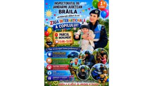 Jandarmeria Brăila pregătește o zi plină de surprize pentru copii
