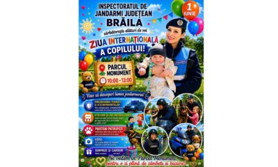 Jandarmeria Brăila pregătește o zi plină de surprize pentru copii