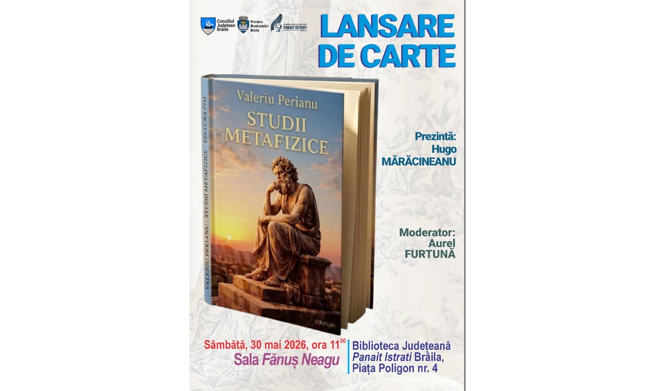 „Studii metafizice”. Lansare de carte la Biblioteca Județeană