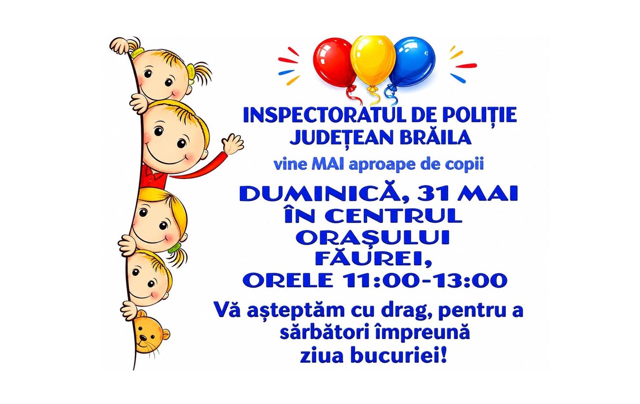 «MAI aproape de copii». Eveniment dedicat copiilor și familiilor, în orașul Făurei