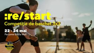 Sport și distracție la Brăila Mall: turneu de baschet 3x3 cu echipe din patru orașe