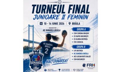 Brăila devine capitala handbalului juvenil. HC Dunărea organizează Turneul Final al Campionatului Național de handbal rezervat junioarelor II