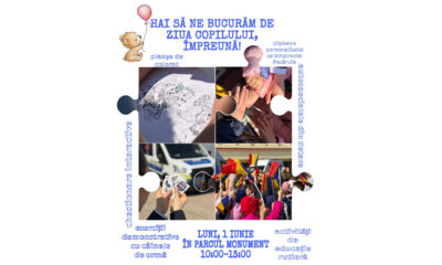 Întâlnire cu polițiștii și câinele de urmă, de Ziua Copilului, în Parcul Monument