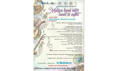 „Muzica lumii” la Biblioteca Județeană „Panait Istrati”