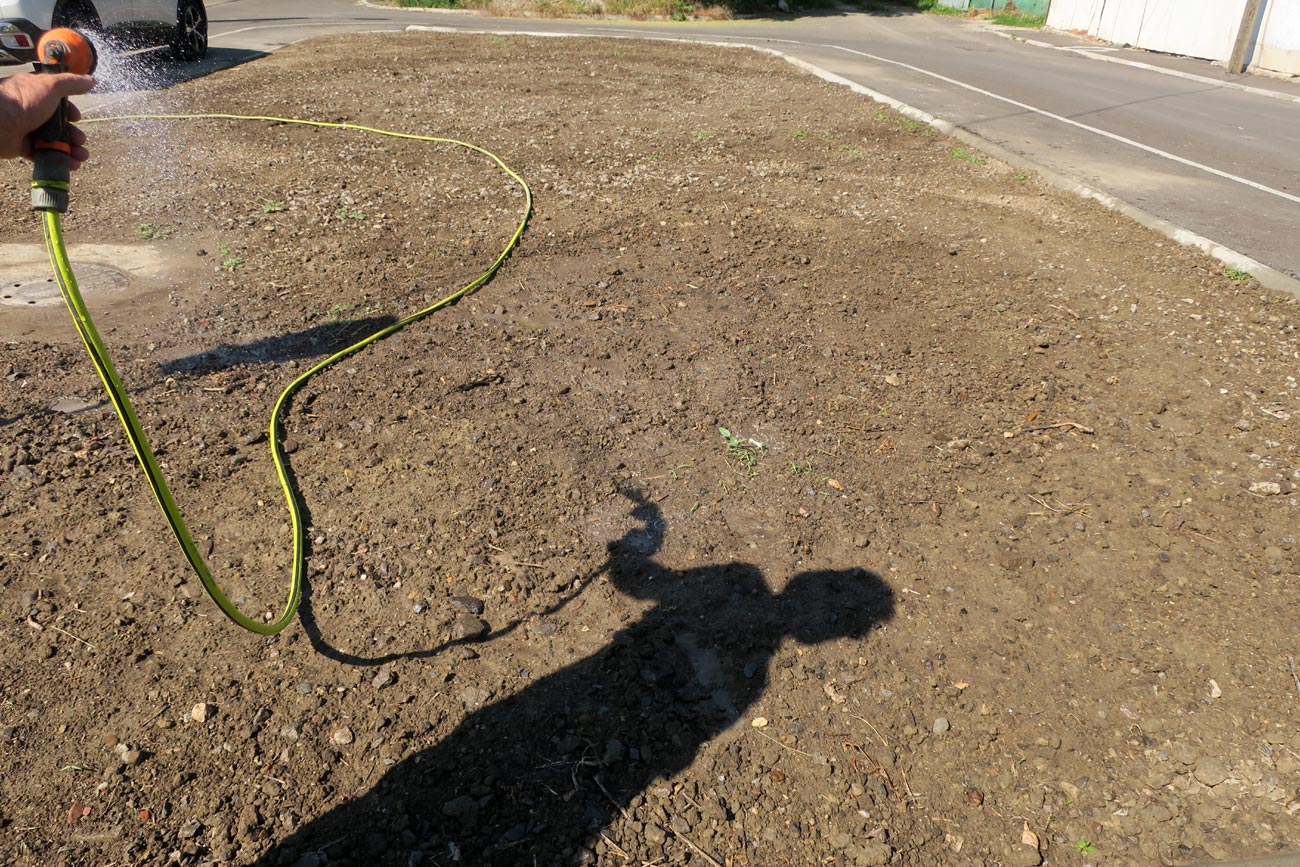 Spațiu verde amenajat pe munca și cheltuiala cetățenilor