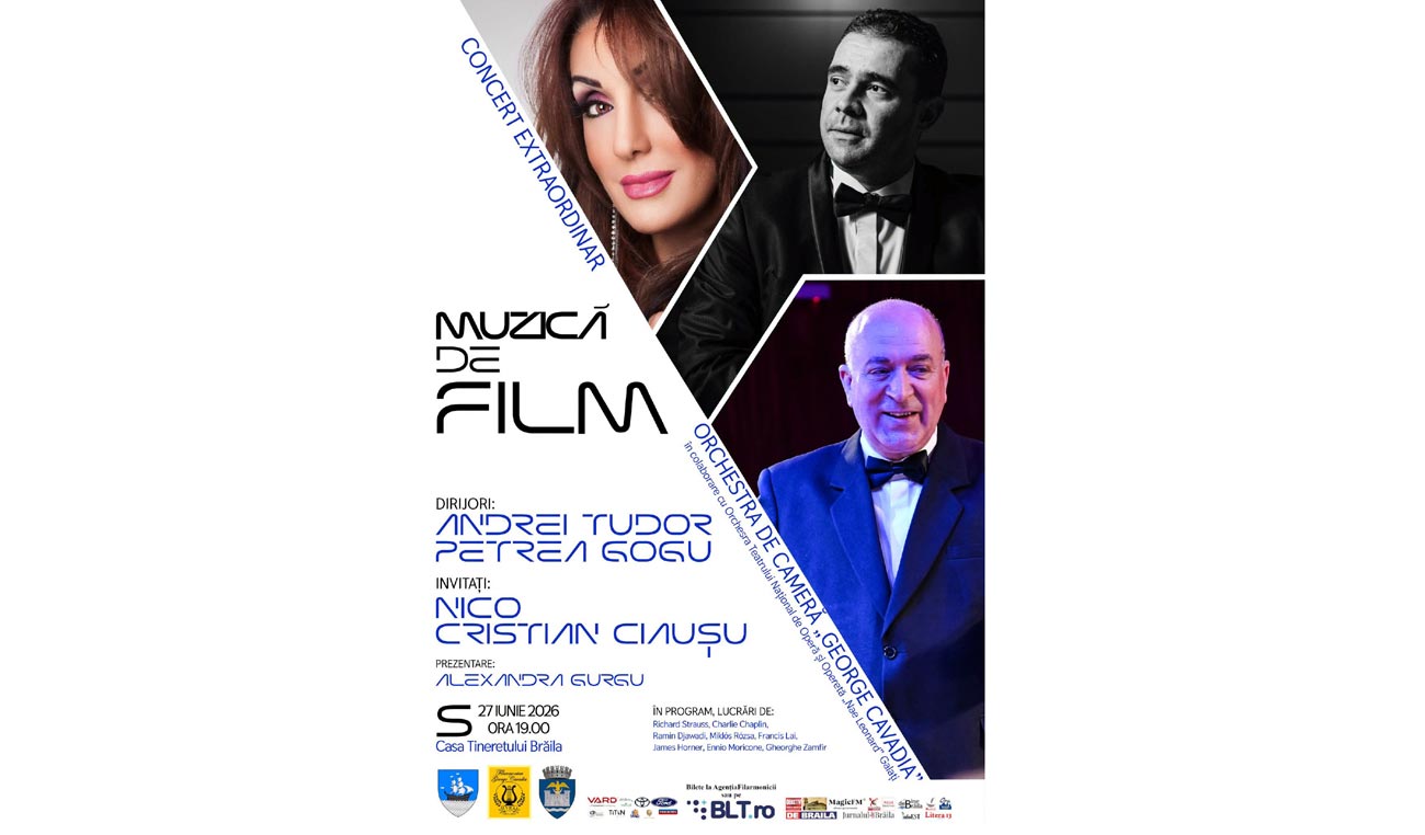 „Muzică de film”. Concert extraordinar la Casa Tineretului
