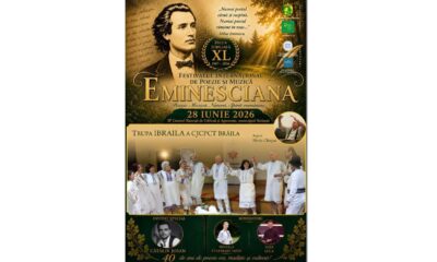 Trupa Ibraila, evoluție la Festivalul „Eminesciana”, din Republica Moldova