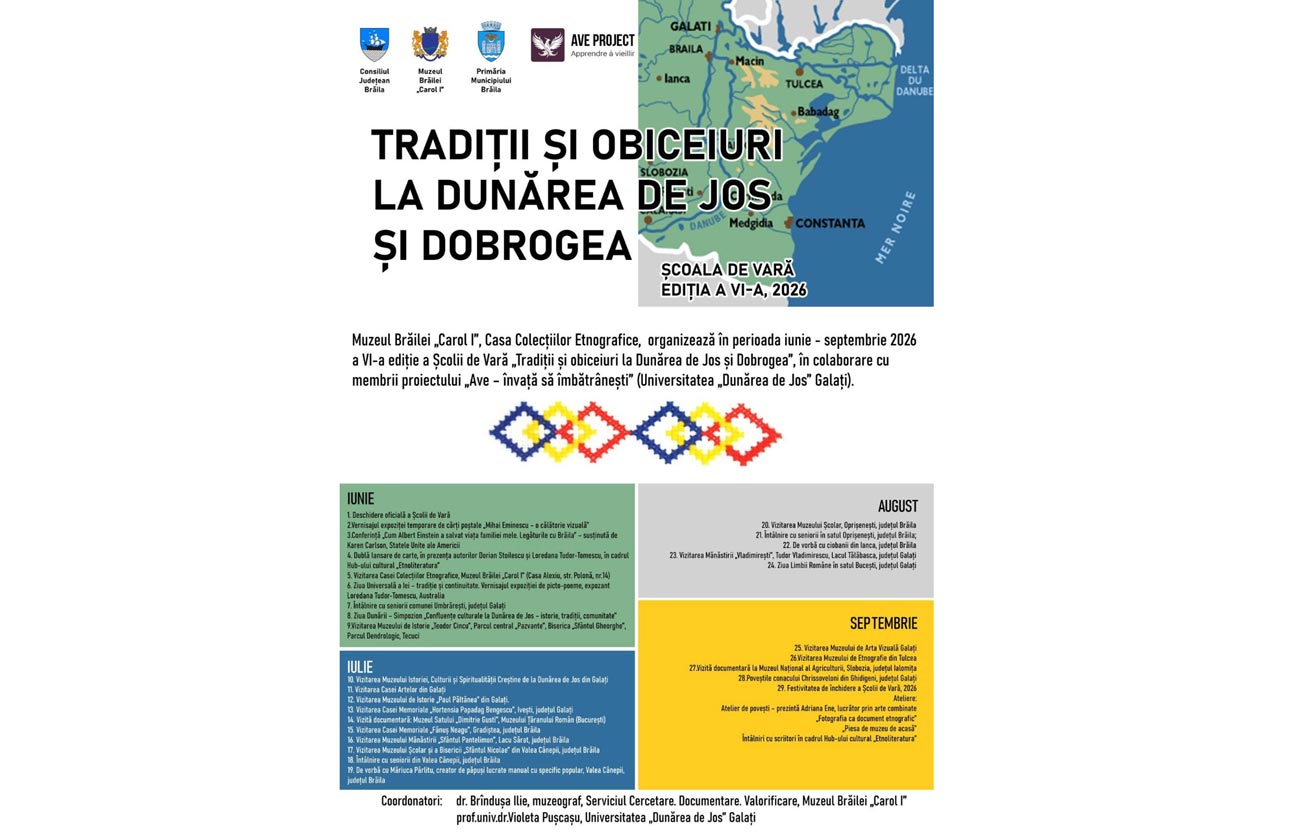 Școala de Vară la Etnografie: „Tradiții și obiceiuri la Dunărea de Jos”