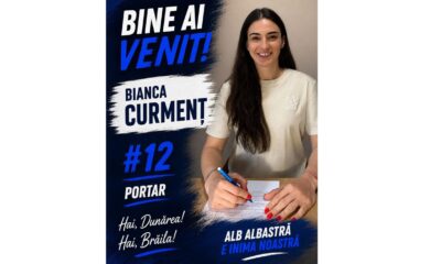 Bianca Curmenț este noul portar al echipei HC Dunărea
