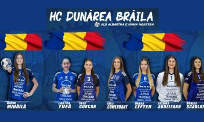HC Dunărea Brăila dă jucătoare la Campionatul Mondial U20 și la loturile naționale de cadete și junioare
