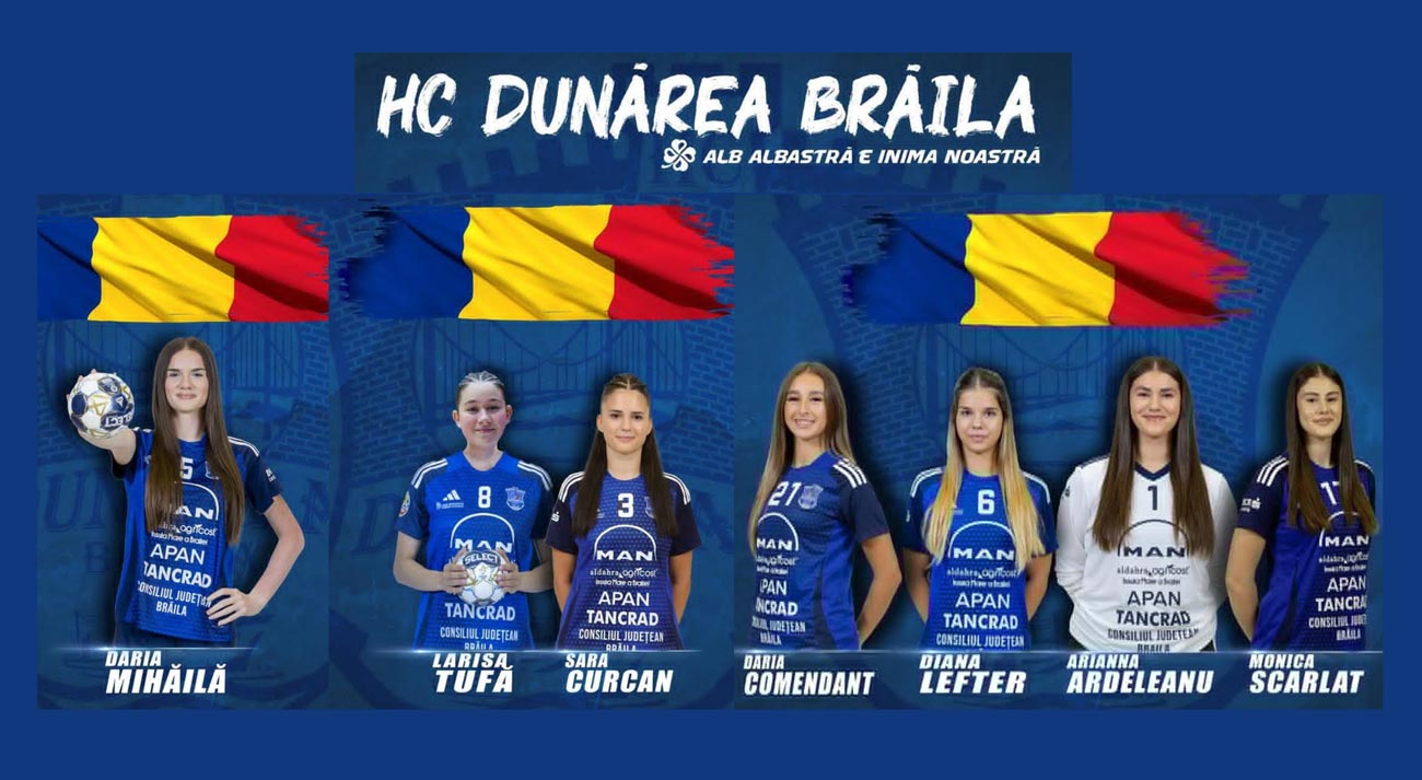 HC Dunărea Brăila dă jucătoare la Campionatul Mondial U20 și la loturile naționale de cadete și junioare
