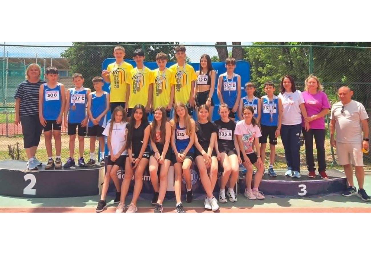 Atleții de la LPS Brăila, pe podium la naționalele copiilor U14 și U13