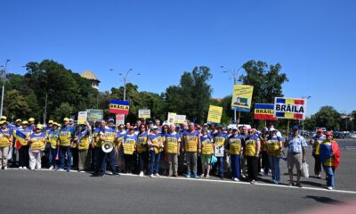 Cadre didactice și nedidactice din Brăila au participat la protestul din București împotriva noii legi a salarizării