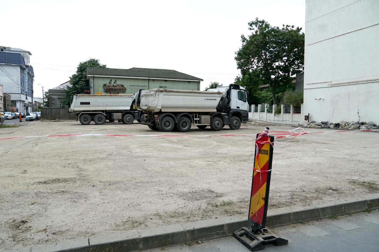 Au început lucrările de amenajare a Parcării Poliției