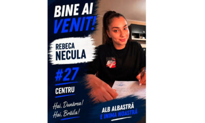 Una dintre cele mai talentate jucătoare ale noii generații, Rebeca Necula, a semnat cu HC Dunărea