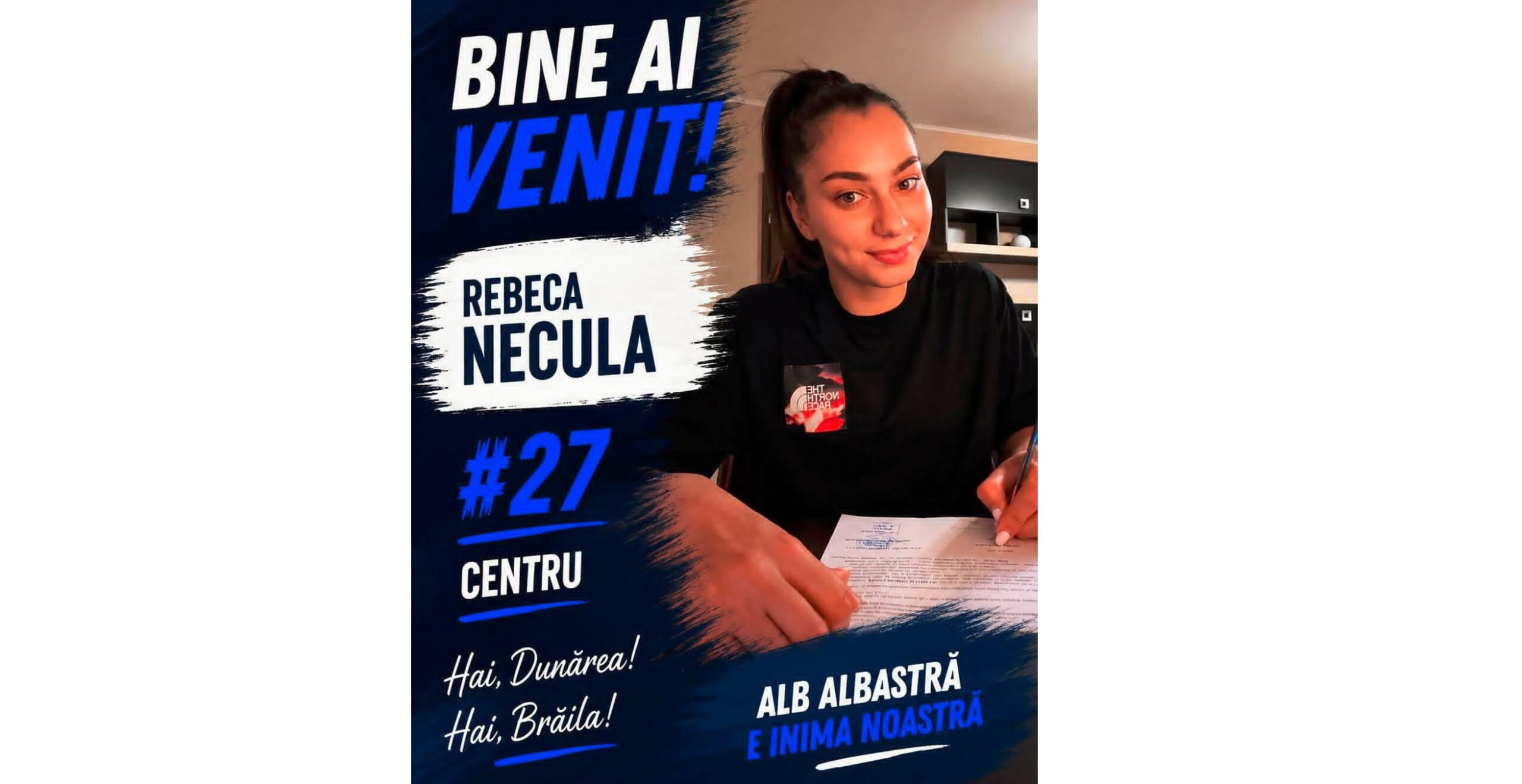 Una dintre cele mai talentate jucătoare ale noii generații, Rebeca Necula, a semnat cu HC Dunărea