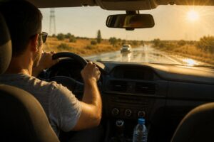Canicula pune în pericol siguranța în trafic. Recomandările polițiștilor pentru șoferi și pietoni
