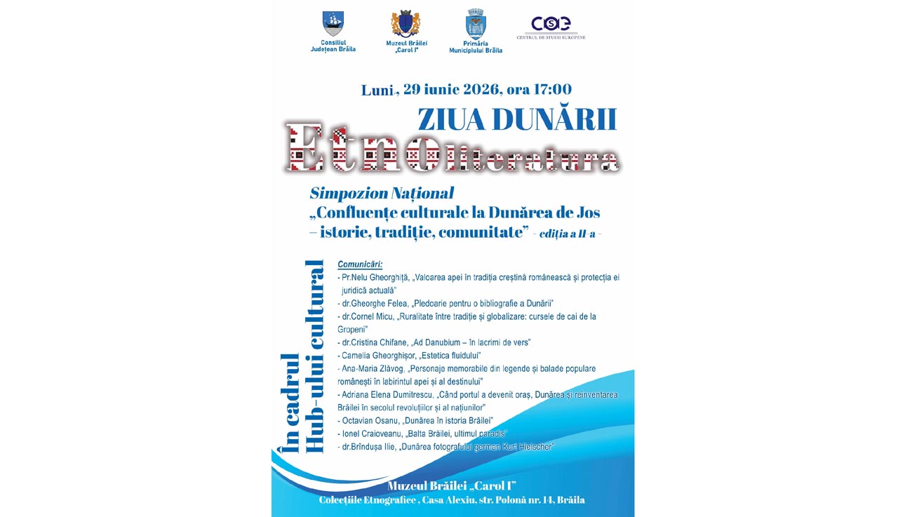 „Confluențe culturale la Dunărea de Jos”. Simpozion la Casa Colecțiilor Etnografice