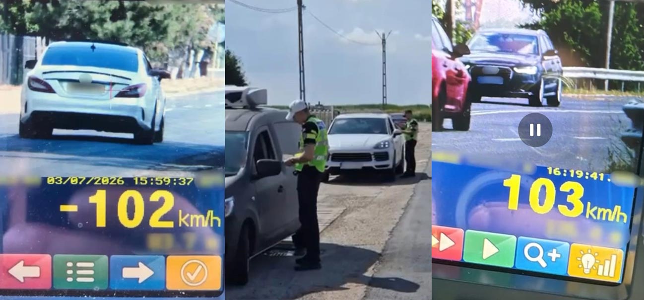 Peste 100 de șoferi prinși de radar pe raza județului Brăila