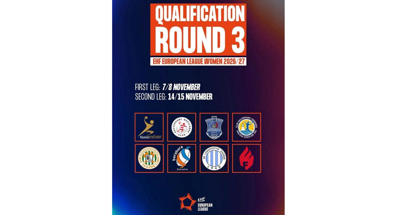 HC Dunărea Brăila va evolua în Turul 3 preliminar al EHF European League Women 2026 - 2027