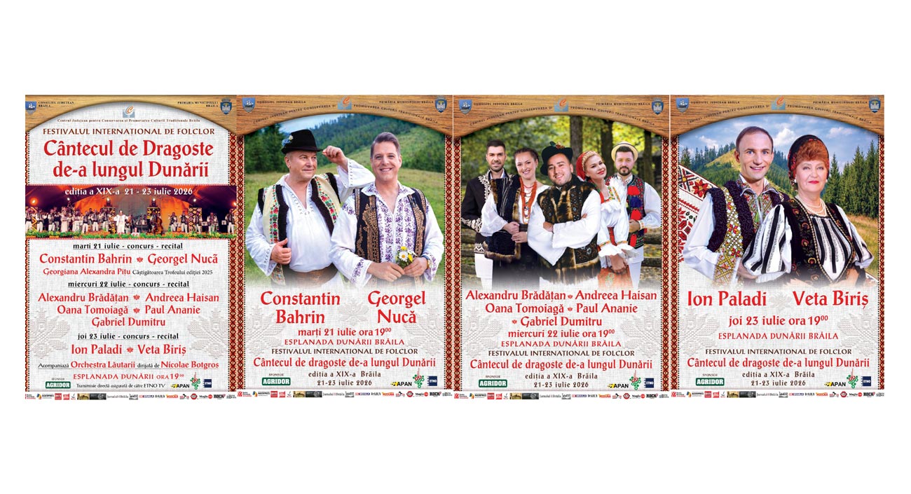 4.000 de euro - Trofeul Festivalului Internațional de Folclor „Cântecul de dragoste de-a lungul Dunării”